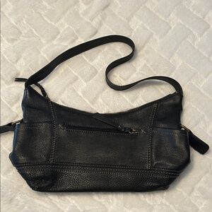 The Sak Black Leather Kendra Hobo Shoulder Bag